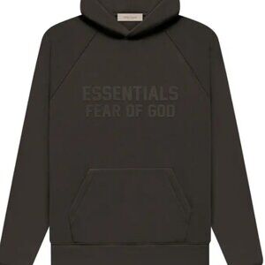 FEAR OF GOD ESSENTIALS HOODIE OFF BLACK